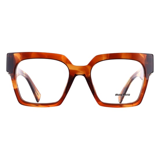 Miu Miu Square Womens Striped Tobacco MU04UV - Image 1