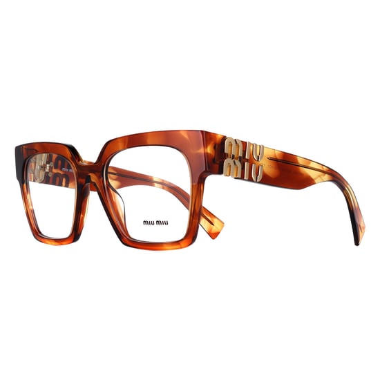 Miu Miu Square Womens Striped Tobacco MU04UV - Image 2