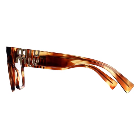 Miu Miu Square Womens Striped Tobacco MU04UV - Image 3