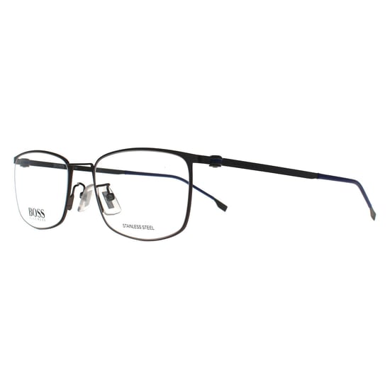 Hugo Boss Rectangle Mens Matte Dark Ruthenium Grey BOSS 1351/F - Image 2