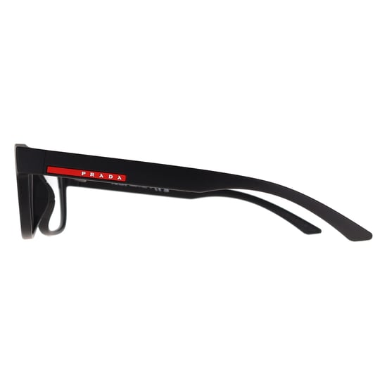 Prada Sport Rectangular Mens Black Rubbered PS04QV - Image 3