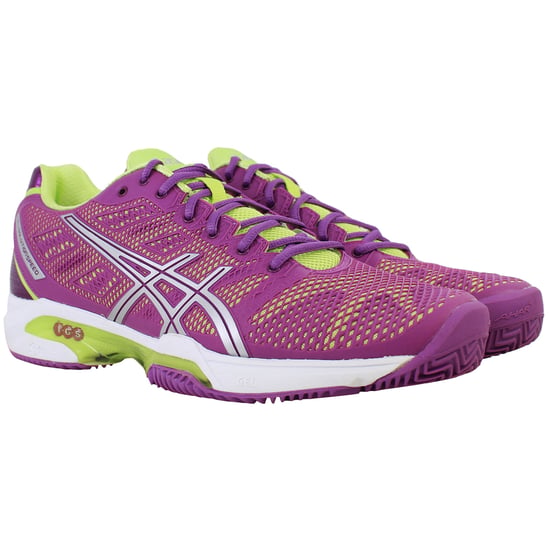 Asics Gel-Solution Speed 2 Clay Womens Purple Tennis Shoes - Image 2