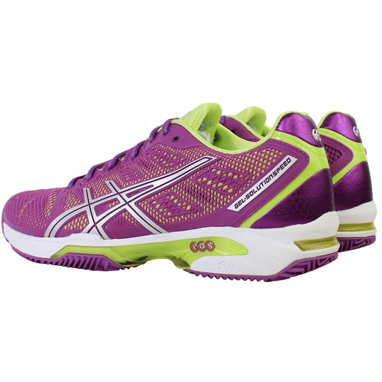 Asics Gel-Solution Speed 2 Clay Womens Purple Tennis Shoes - Image 3