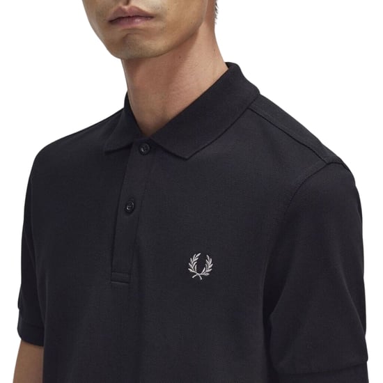 Fred Perry slim fit polo met logo black/chrome - Image 4