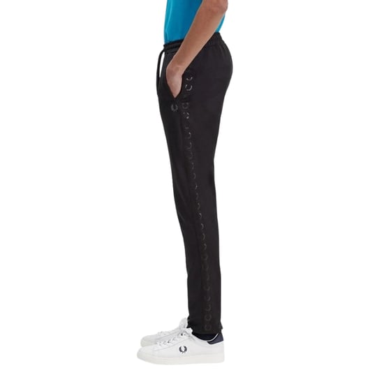 Fred Perry Heren Seizoensgebonden Ge-tapete Trainingsbroek Zwart - Image 4