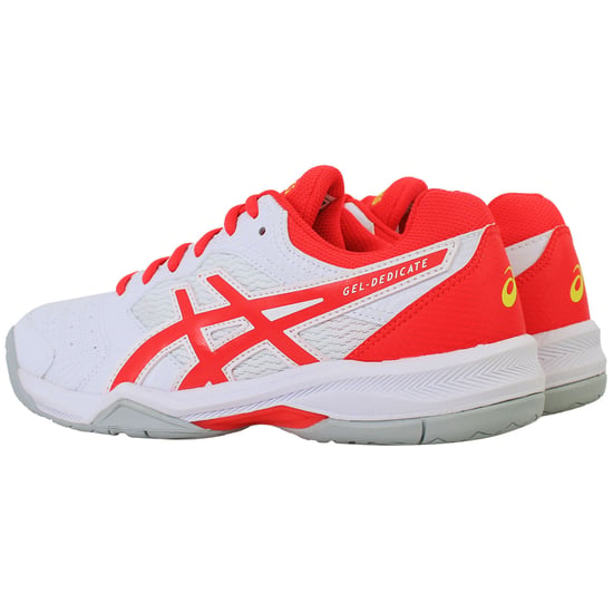 Asics Gel-Dedicate 6 Womens White Tennis Shoes - Image 3