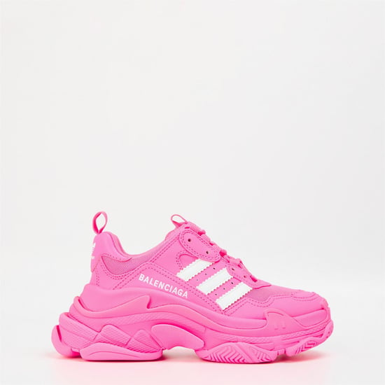 Women's Balenciaga X Adidas Triple S Trainers in Neon Pink/White - Image 1