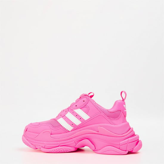 Women's Balenciaga X Adidas Triple S Trainers in Neon Pink/White - Image 2