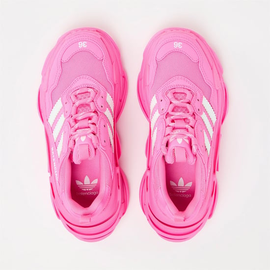 Women's Balenciaga X Adidas Triple S Trainers in Neon Pink/White - Image 4