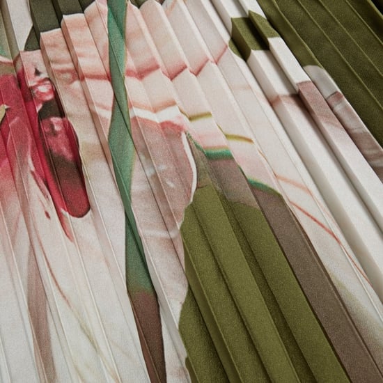 Ted Baker Vinlaa Mini-jurk Met Korte Mouwen En Plooien, Groen - Image 4
