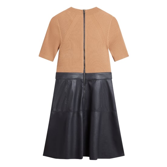 Ted Baker Olivia Gebreide Top Met Rok Van Imitatieleer, Marineblauwe Jurk - Image 5