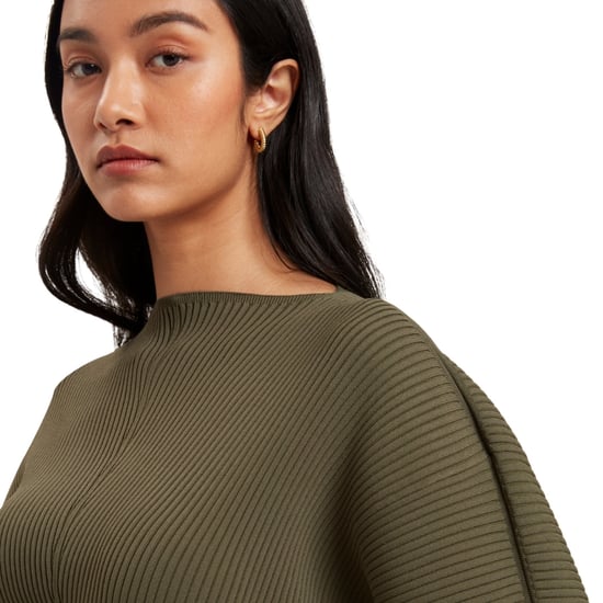 Ted Baker Vanitha Sculptured Rib Knitted Maxi Dress In Donkergroen - Image 5