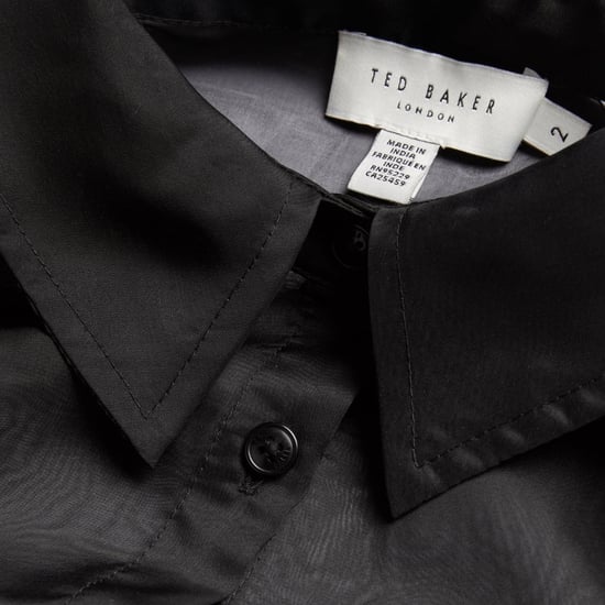 Ted Baker Gibara Doorschijnende Organza Blouse Zwarte Maxi-jurk - Image 6