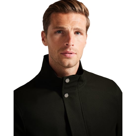 Ted Baker Erolson Nylon Funnel Neck Dark Green Coat - Image 5