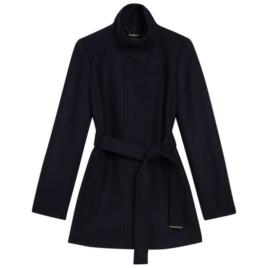 Ted Baker Icombis Korte Jas Met Trechterhals In Marineblauw - Image 1