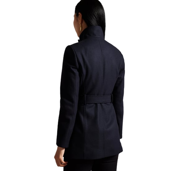 Ted Baker Icombis Korte Jas Met Trechterhals In Marineblauw - Image 2