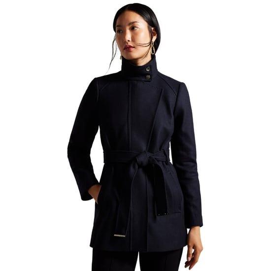 Ted Baker Icombis Korte Jas Met Trechterhals In Marineblauw - Image 3