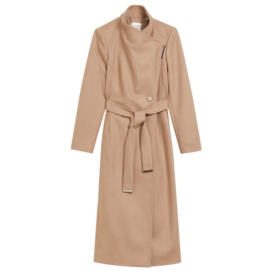 Ted Baker Rosell Long Length Wool Camel Wrap Coat - Image 1
