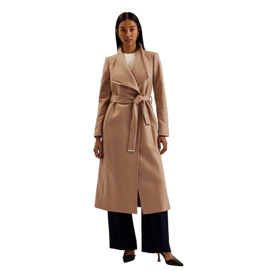 Ted Baker Rosell Long Length Wool Camel Wrap Coat - Image 2