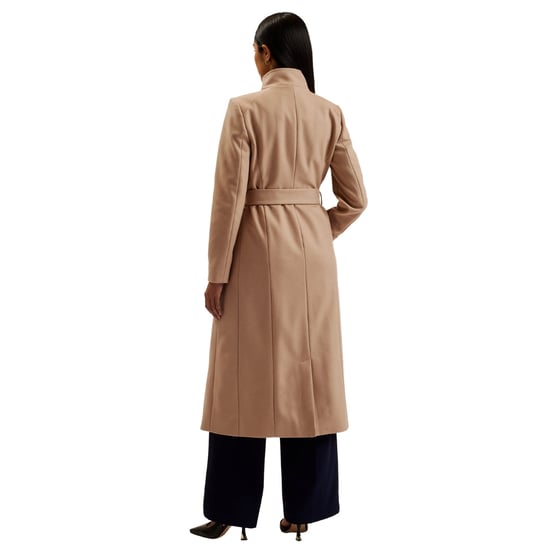 Ted Baker Rosell Long Length Wool Camel Wrap Coat - Image 6