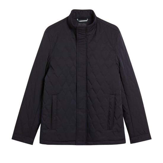 Ted Baker Zampa Quilted Funnel Navy Jacket - Image 1