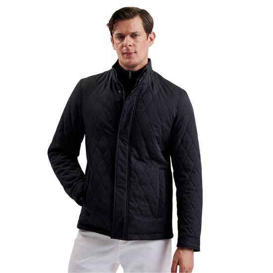 Ted Baker Zampa Quilted Funnel Navy Jacket - Image 2