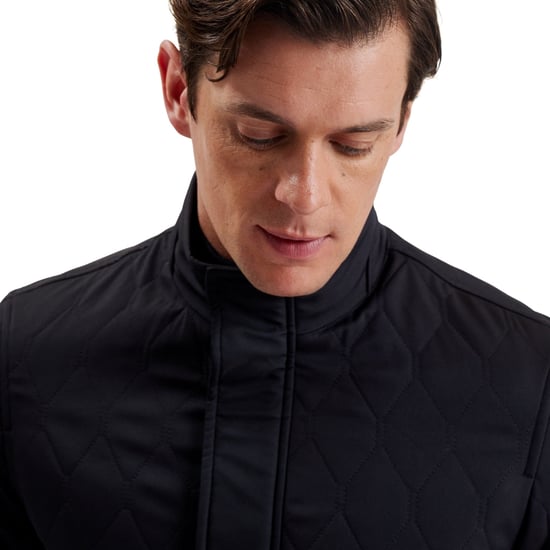 Ted Baker Zampa Quilted Funnel Navy Jacket - Image 4