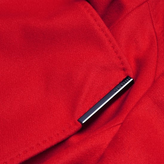 Ted Baker Rosess Korte Wollen Wikkeljas Met Riem In Rood - Image 4