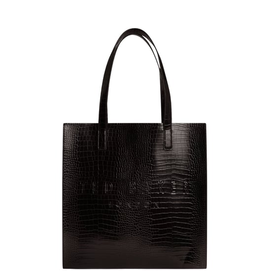 Ted Baker Croccon Croc Effect Large Black Icon Bag - Image 1