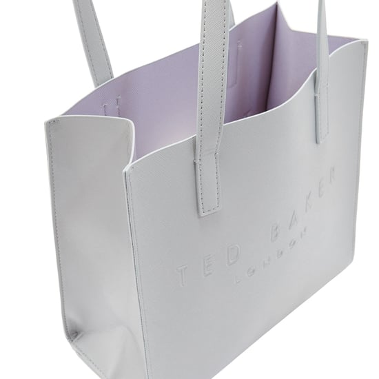 Ted Baker Crosshatch Small Icon Light Grey Bag - Image 4