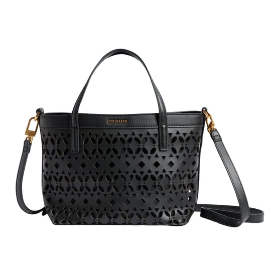 Ted Baker Lissann Laser Cut Mini Zwarte Shopper Bag - Image 1