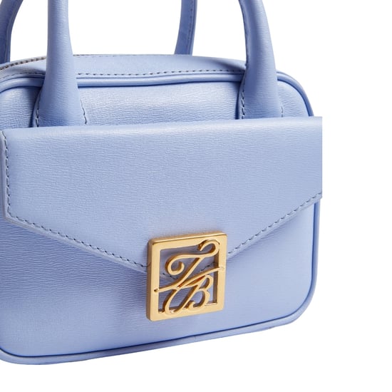 Ted Baker Anibell Tb Detail Mini Leather Light Blue Crossbody Bag - Image 3