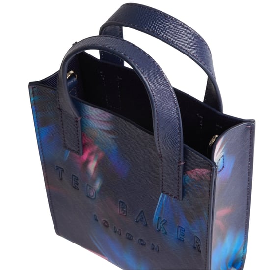 Ted Baker Feacon Feather Print Mini Icon Navy Bag - Image 3