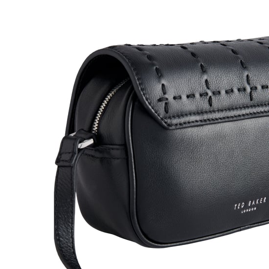 Ted Bake Stalina Stitch Detail Black Camera Bag - Image 2