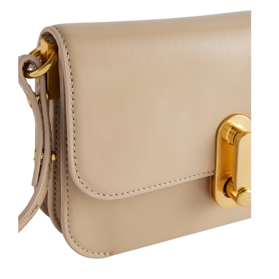 Ted Baker Kkaysa Polished Small Leather Taupe Crossbody Bag - Image 4