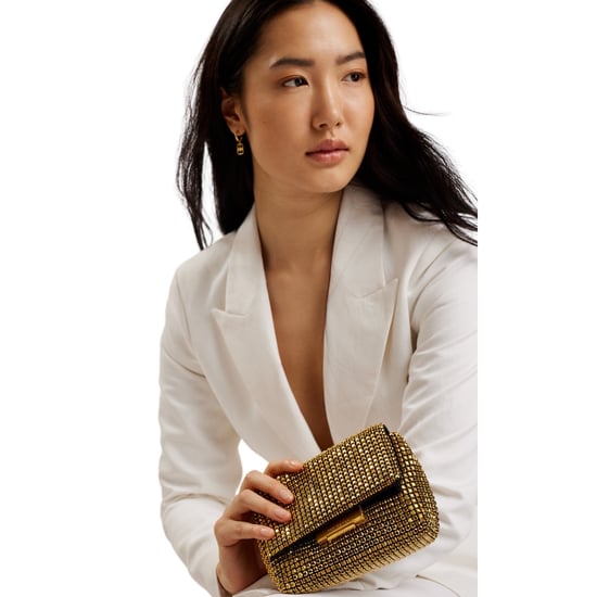 Ted Baker Gliters Crystal Mini Gold Crossbody Bag - Image 2