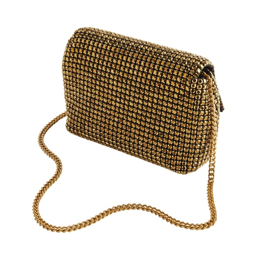 Ted Baker Gliters Crystal Mini Gold Crossbody Bag - Image 4