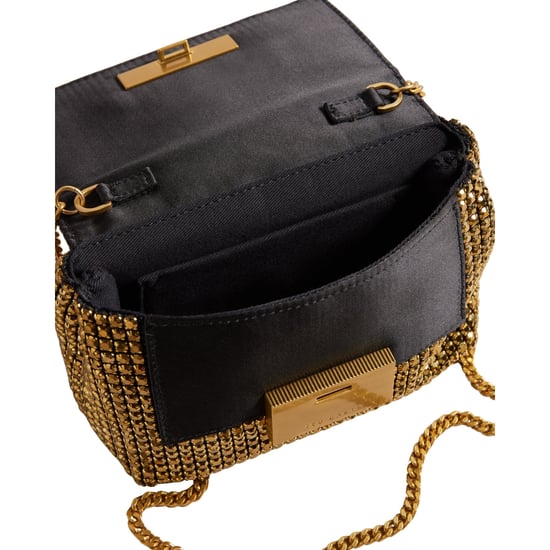 Ted Baker Gliters Crystal Mini Gold Crossbody Bag - Image 6
