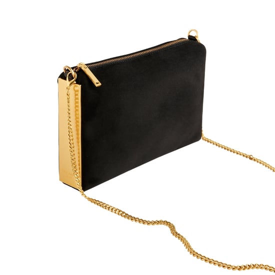 Ted Baker Jeiner Bar Detail Suede Black Crossbody Bag - Image 2