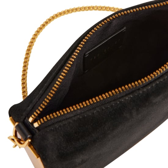 Ted Baker Jeiner Bar Detail Suede Black Crossbody Bag - Image 4