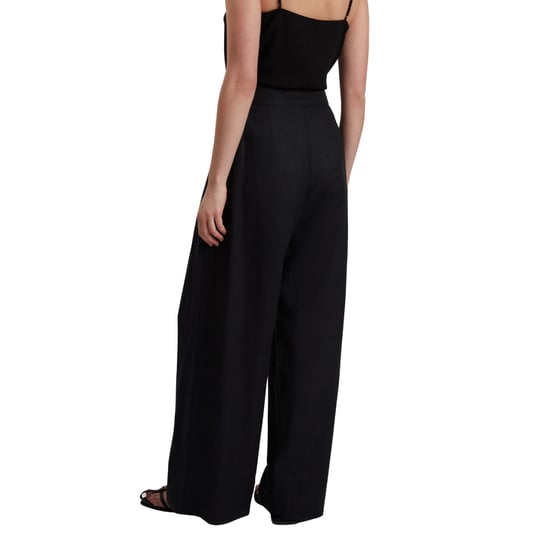 Ted Baker Kyfaat Getailleerde Linnen Zwarte Broek Met Hoge Taille - Image 2