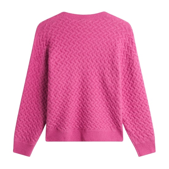 Ted Baker Morlea Horizontal Cable Relaxed Fit Roze Trui - Image 2