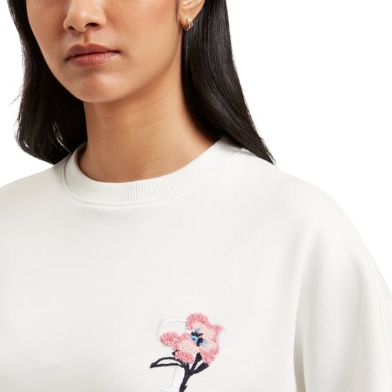 Ted Baker Janett Trui Met Geborduurd Logo En Ballonmouwen In Ivoorkleur - Image 5