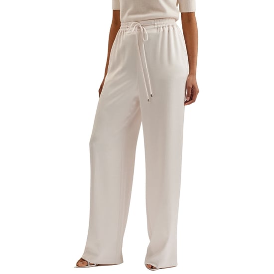 Ted Baker Umaibo Satin Wide Leg Ivory Joggers - Image 3
