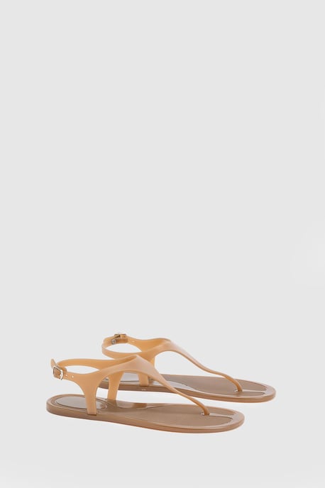 Patricia Jelly Slingback Toe Post Flat Sandals - Image 3