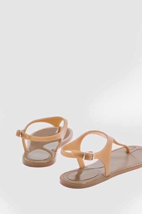 Patricia Jelly Slingback Toe Post Flat Sandals - Image 4