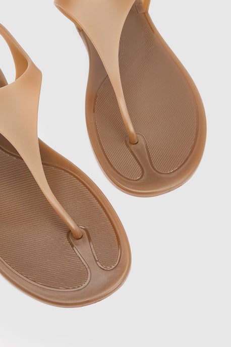 Patricia Jelly Slingback Toe Post Flat Sandals - Image 5