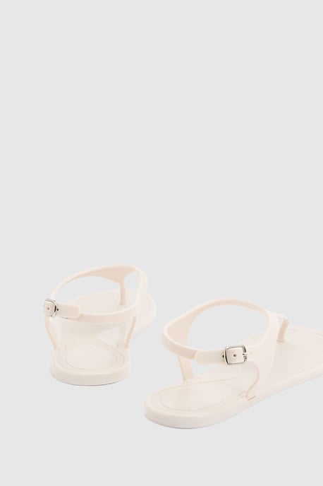 Patricia Jelly Slingback Toe Post Flat Sandals - Image 4