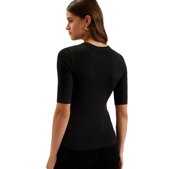 Ted Baker Floene Bedrukte Skinny Fit Top Met Driekwartmouwen, Zwart - Image 3