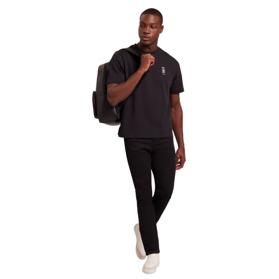 Ted Baker Kuyrt Svart T-shirt Med Märke - Image 2